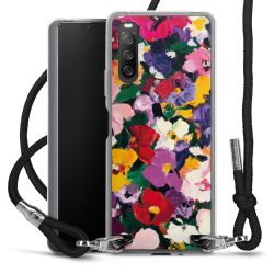 New Carry Case Transparent Stoff schwarz/silber