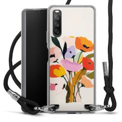 New Carry Case Transparent Stoff schwarz/silber