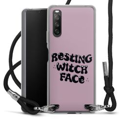 New Carry Case Transparent Stoff schwarz/silber