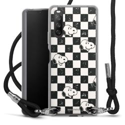 New Carry Case Transparent Stoff schwarz/silber