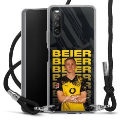 New Carry Case Transparent Stoff schwarz/silber