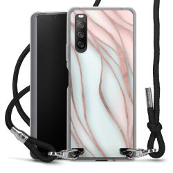 New Carry Case Transparent Stoff schwarz/silber