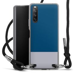 New Carry Case Transparent Stoff schwarz/silber