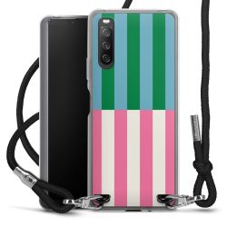 New Carry Case Transparent Stoff schwarz/silber