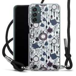 Carry Case Transparent Fabric black/silver