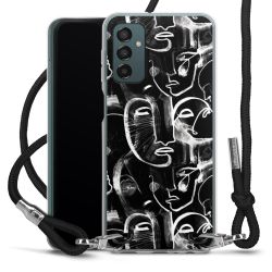 Carry Case Transparent Fabric black/silver