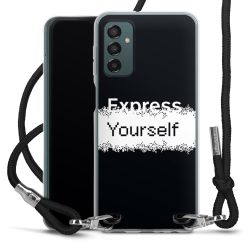 New Carry Case Transparent Stoff schwarz/silber