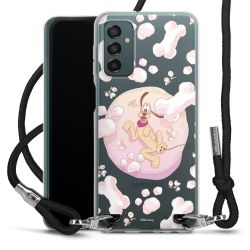 New Carry Case Transparent Stoff schwarz/silber