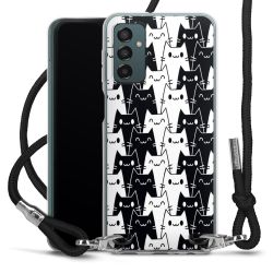 New Carry Case Transparent Stoff schwarz/silber