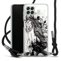 Carry Case Transparent Fabric black/silver