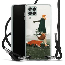 New Carry Case Transparent Stoff schwarz/silber