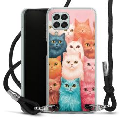 New Carry Case Transparent Stoff schwarz/silber