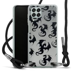 New Carry Case Transparent Stoff schwarz/silber