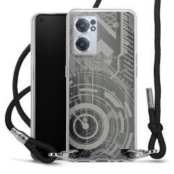 Carry Case Transparent Fabric black/silver