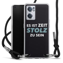 Carry Case Transparent Stoff schwarz/silber