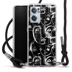 Carry Case Transparent Fabric black/silver