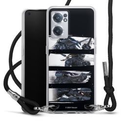 Carry Case Transparent Fabric black/silver