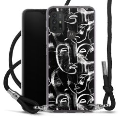 Carry Case Transparent Fabric black/silver