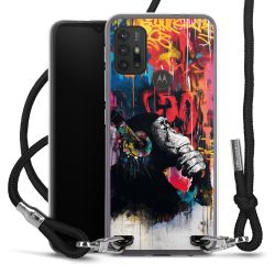 New Carry Case Transparent Stoff schwarz/silber