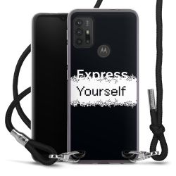 New Carry Case Transparent Stoff schwarz/silber