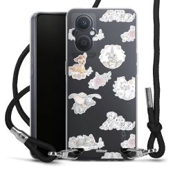 New Carry Case Transparent Stoff schwarz/silber