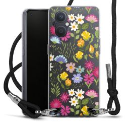 New Carry Case Transparent Stoff schwarz/silber