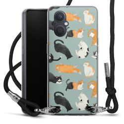 New Carry Case Transparent Stoff schwarz/silber