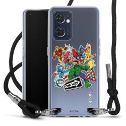 New Carry Case Transparent Stoff schwarz/silber