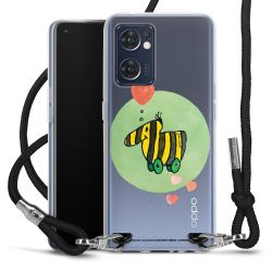 New Carry Case Transparent Stoff schwarz/silber