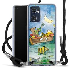 New Carry Case Transparent Stoff schwarz/silber