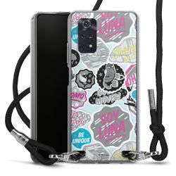 Carry Case Transparent Fabric black/silver