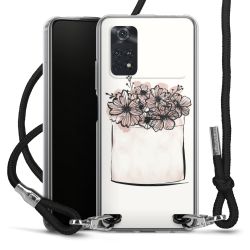 Carry Case Transparent Fabric black/silver