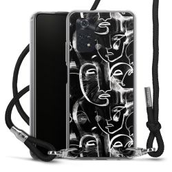 Carry Case Transparent Fabric black/silver