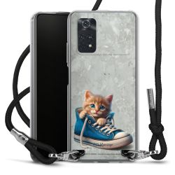 New Carry Case Transparent Stoff schwarz/silber