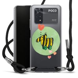 New Carry Case Transparent Stoff schwarz/silber