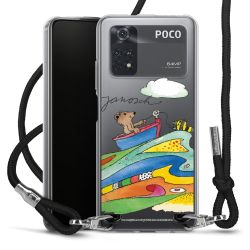 New Carry Case Transparent Stoff schwarz/silber