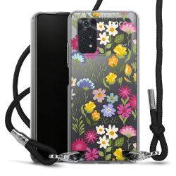 New Carry Case Transparent Stoff schwarz/silber