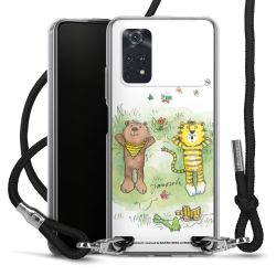 New Carry Case Transparent Stoff schwarz/silber