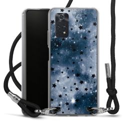 New Carry Case Transparent Stoff schwarz/silber