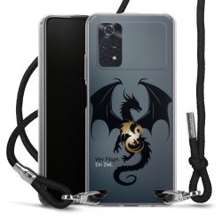 New Carry Case Transparent Stoff schwarz/silber