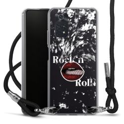 New Carry Case Transparent Stoff schwarz/silber