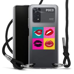 New Carry Case Transparent Stoff schwarz/silber