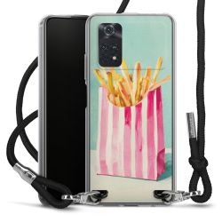 New Carry Case Transparent Stoff schwarz/silber