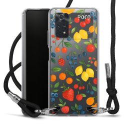 New Carry Case Transparent Stoff schwarz/silber