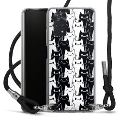 New Carry Case Transparent Stoff schwarz/silber