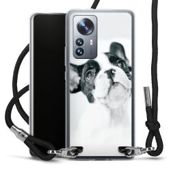 Carry Case Transparent Fabric black/silver