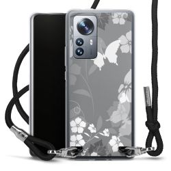 Carry Case Transparent Fabric black/silver