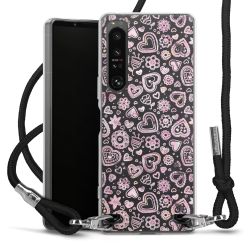 Carry Case Transparent Fabric black/silver