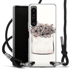 Carry Case Transparent Fabric black/silver