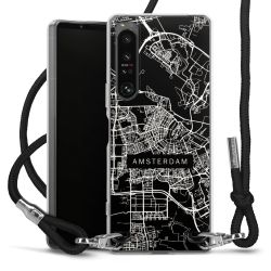 Carry Case Transparent Fabric black/silver